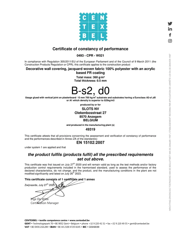 KANVAZZ · CE Certificate